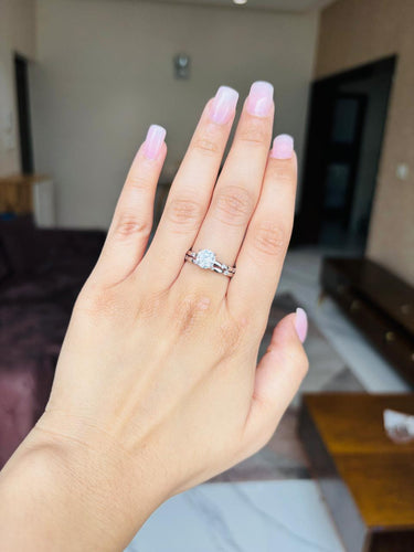 925 Silver Gleam Stacks Ring